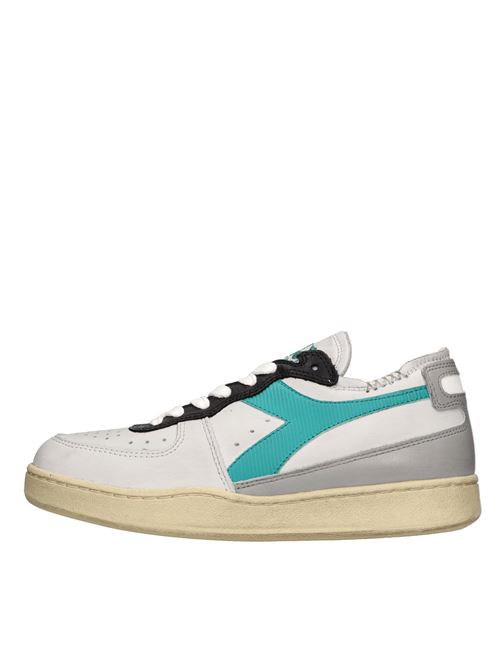 Sneakers in pelle DIADORA HERITAGE | MI BASKET ROW CUTBIANCO-VERDE-GRIGIO-NERO
